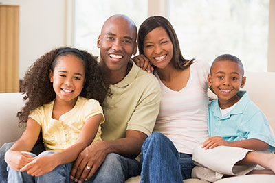 image of young michigan family