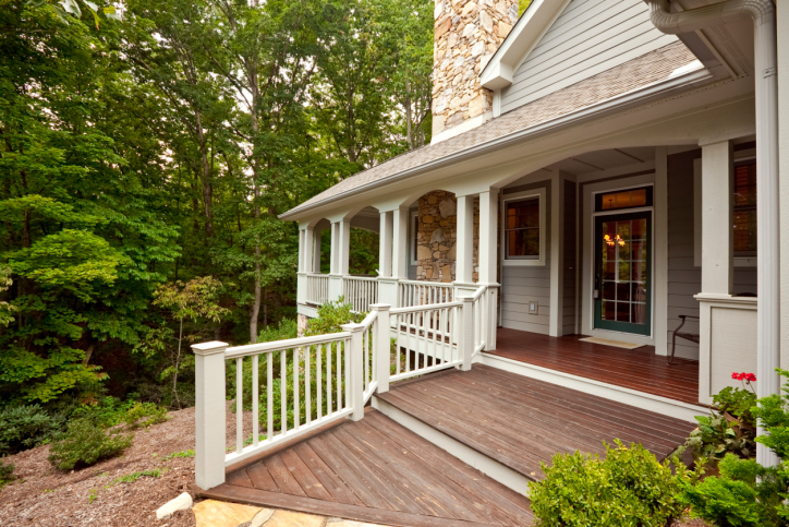 front porch of house