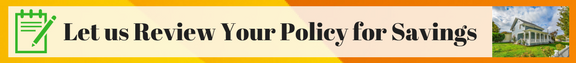 image of banner ad for home insurance policy review