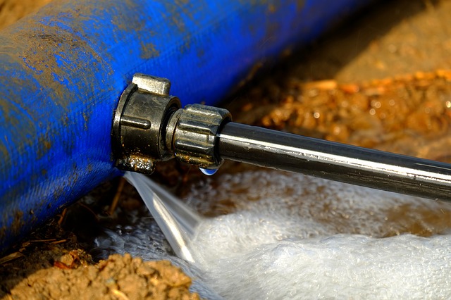 image of water pipe leaking